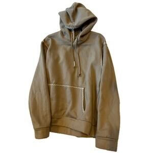 Drill Social Club Pullover Brown Hoodie Mens L